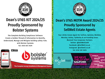 Football Club Graphics - Deans Youth & Ladies football Club sponsorship promotional posters
